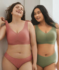 KL080 New M-5XL 9 Colors Fashion Wide Shoulder Strap Comfortable and Soft Seamless Plus Size Bra Big Cup for Women