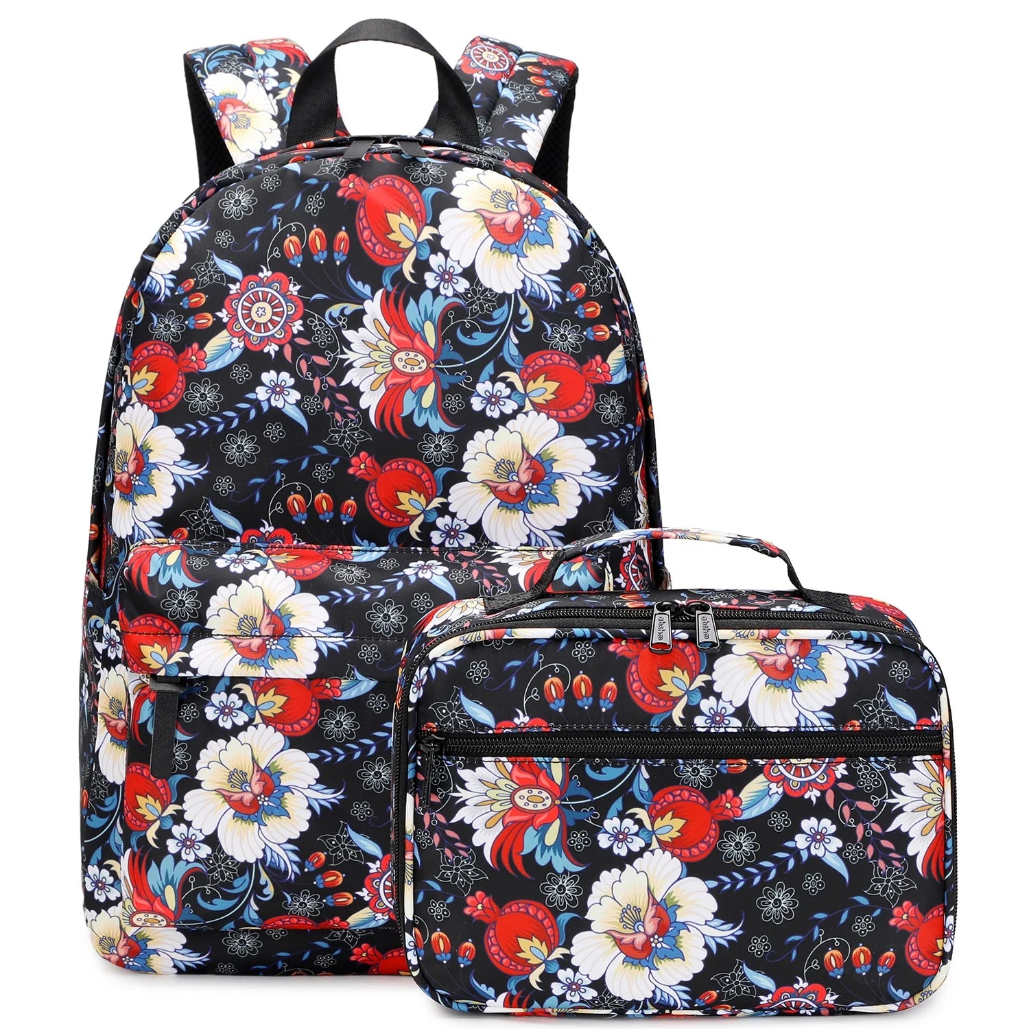 School Bags Girls Kids Bag School Backpacks for Kids Cartoon Backpacks Floral School Backpack With Lunch Bag Set