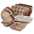 Ten Pieces Carbon Handle Baking Set Bakeware Daily Durable Long Lasting Eco-Friendly Nonstick Colorful Bread Pan