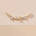 Nagosa Factory Wholesale 925 Sterling Silver Zirconia Jewelry 18k 14k Gold Vermeil Stud Earrings for Daily