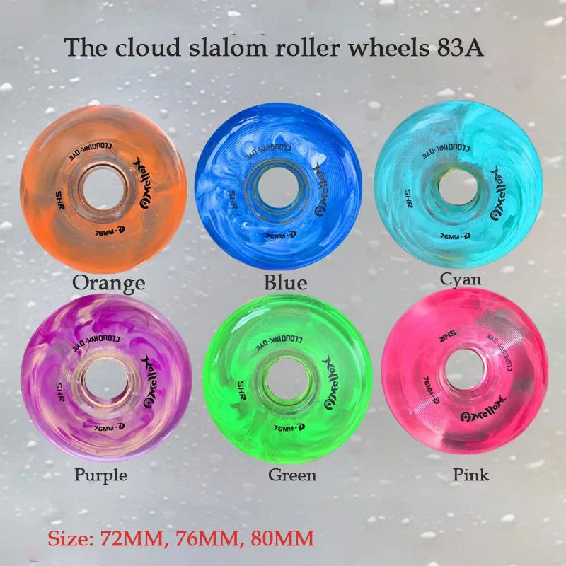 EACH Professional Inline Skates Cloud Wheels for Slalom Roller Skates 72 MM 76 MM 80 MM