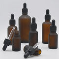 Stocked 5ml 10ml 15ml 20ml  1oz 50ml 100ml Amber Frost  Blue Green Clear Frosted Essential Oil Glass Bottle With Dropper