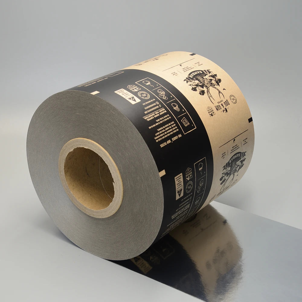 Custom Print Plastic Foil Laminated Heat Sealable Soft Moisture Proof Metallized Film Food Packaging Materials Roll Stock