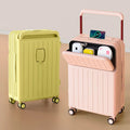 RTS Bulk Mixed Order Custom Logo Multi-functional Suitcase  Charging Boarding Luggage Bags Suitcase with Cup-holder