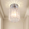 Modern Crystal Chandelier for Dining Living Room Warm White Ceiling Light with E26 Base for Restaurant Villa Indoor Decoration