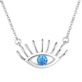 Big New Fashion 925 Sterling Silver Evil Eyes Pendant Necklace Women Fashion Accessories Silver Plated Fine Jewelry