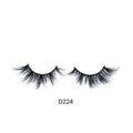 Handmade 3D Strip False Eyelashes 100% Real Mink Fur Crisscross Style 8-25MM Length Custom Logo Free Samples Wholesale
