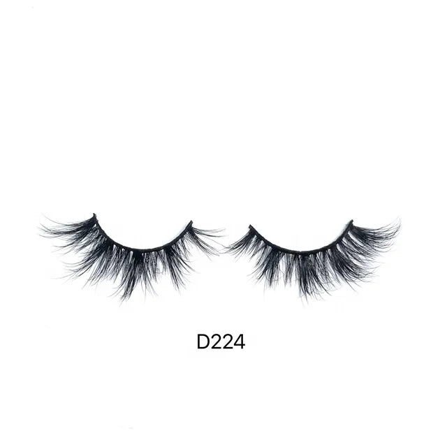 Handmade 3D Strip False Eyelashes 100% Real Mink Fur Crisscross Style 8-25MM Length Custom Logo Free Samples Wholesale