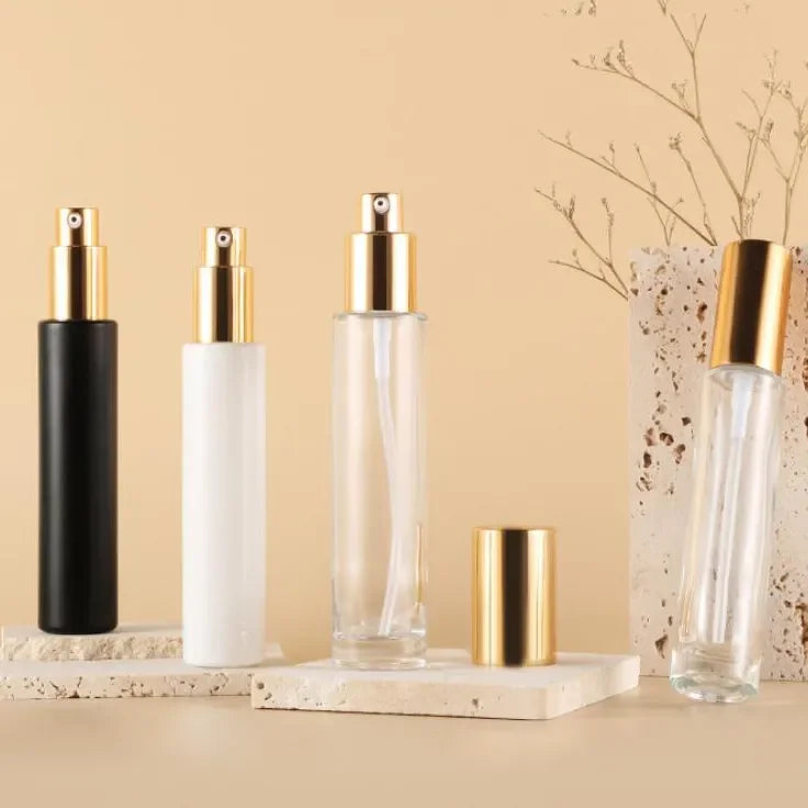 30ml Empty Travel Use Serum Foundation Liquid Lotion Pump Bottle for Cosmetic Packaging Thick Bottom Glass Lotion Pump Bottle