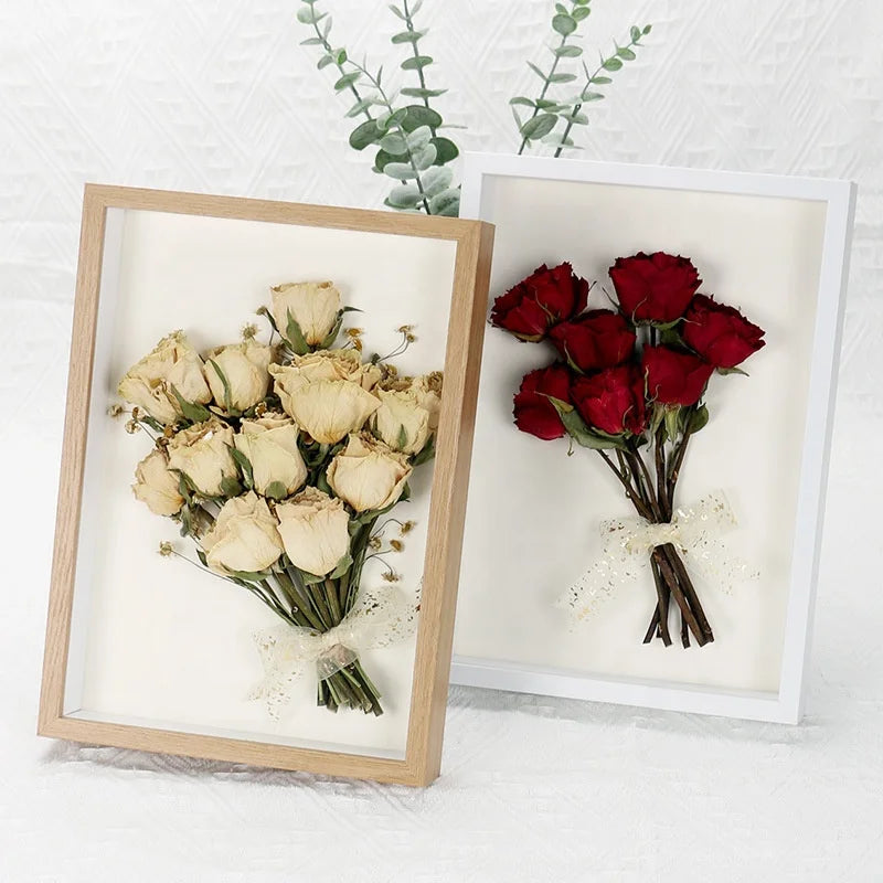 3D Shadow Specimens Picture Frame Creative DIY Wood Frame Dried Flowers 10 A4 Handmade Photo Box 3D Shadow Specimens Picture