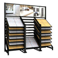 Custom Style Marble Sample Display Rack Building Material Floor Tile Mosaic Stone Stand for Showroom Display Racks