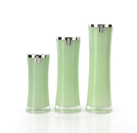 15ml 30ml 50ml PP Plastic Type Airless Round Pump Sprayer Purple Cosmetic Luxury Fruit Bottle