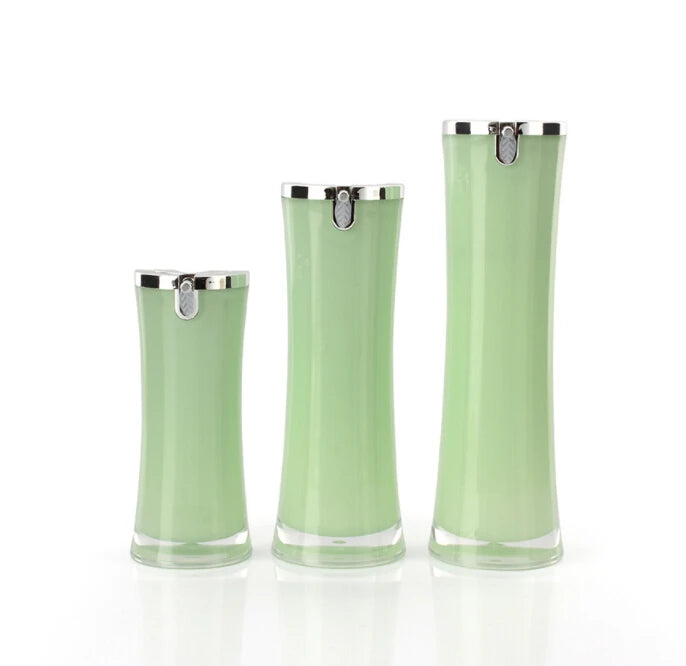 15ml 30ml 50ml PP Plastic Type Airless Round Pump Sprayer Purple Cosmetic Luxury Fruit Bottle