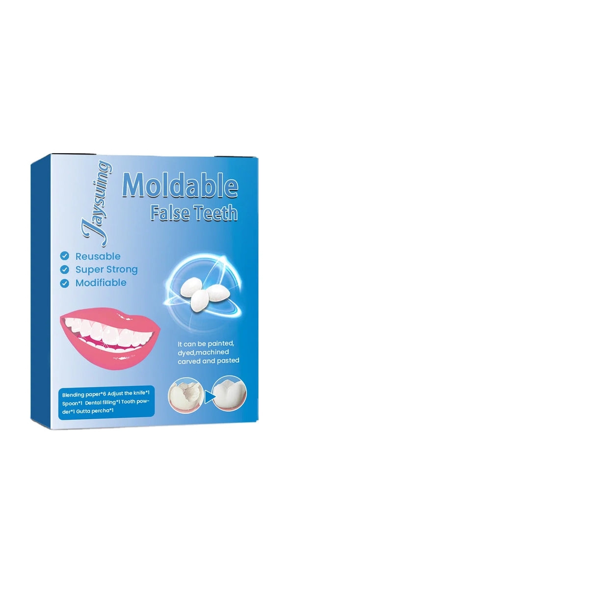 High Quality Shaping Teeth Set Temporary Vampire Party Fix Teeth Denture Adhesive