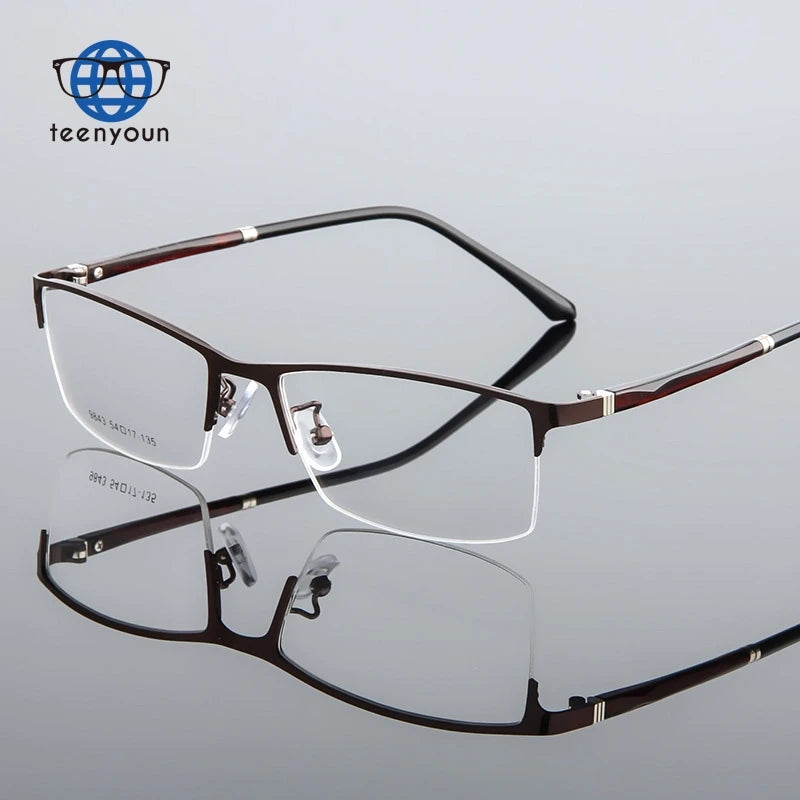Teenyoun Wholesale Unbreakable Metal Spectacle Optical Eyeglasses Frames for Menfour Styles of Mixed Eyeglass Eyewear