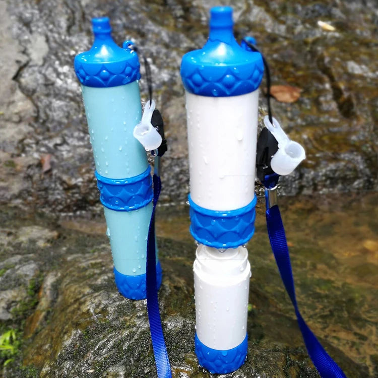 Outdoor Mini Water Filter Straw Camping Purification Portable Hiking Water Purifier for Emergency Supplies