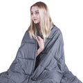 Customized Knitted Eco-friendly Winter Blankets 8Kg Weight 36x48" for Infrared Sauna Home Airplane & Travel Use