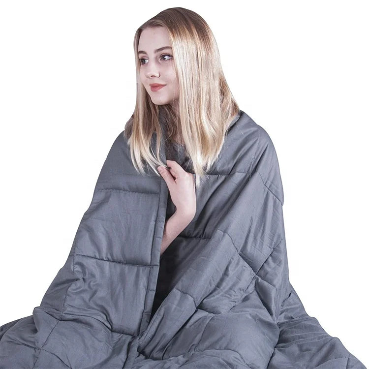 Customized Knitted Eco-friendly Winter Blankets 8Kg Weight 36x48" for Infrared Sauna Home Airplane & Travel Use