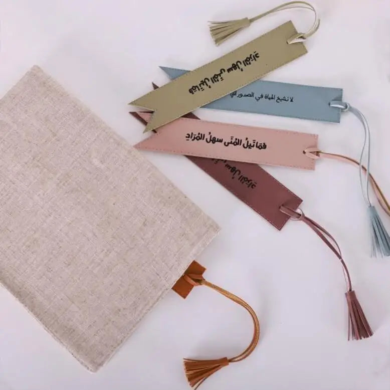 In Stock Leather Tassel Bookmark Page Corner Book Accessories Promotional Bookmarks Ideal Gift for Bookworm and Book Lover