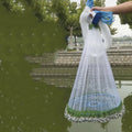Frisbee Cast Net Superior Quality Hand Throwing Cast Length 3.5 Nylon Monofilament Fishing Nets with Lead Stainless Chain