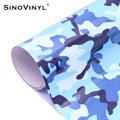 SINOVINYL Rolls Adhesive Heat Transfer Vinyl Roll T-shirt Textile Cuttable Camouflage Wholesale Sublimation PU Film 20-30 Pound