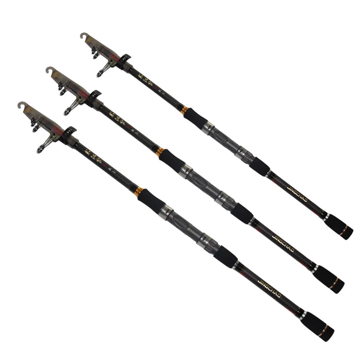 High Carbon Guide Ring Spinning Rod Super Light Weight Saltwater Telescopic Casting Throwing Fishing Rod