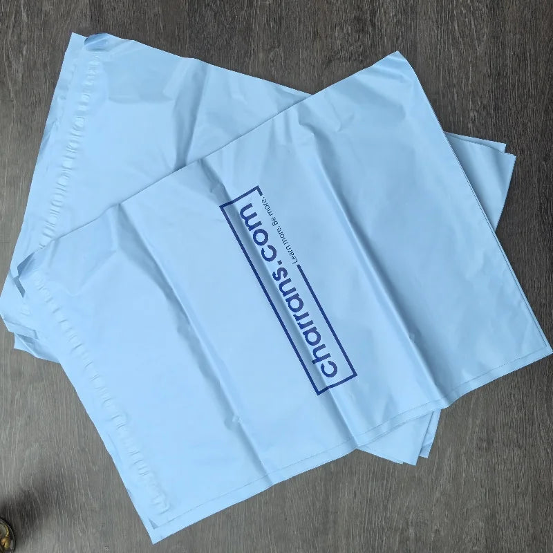 Rongwen Custom Pink 50*65cm Courier Bag Waterproof Printed PE Plastic for Poly Mailer for Shipping Clothing Shoes for Fur Mailin