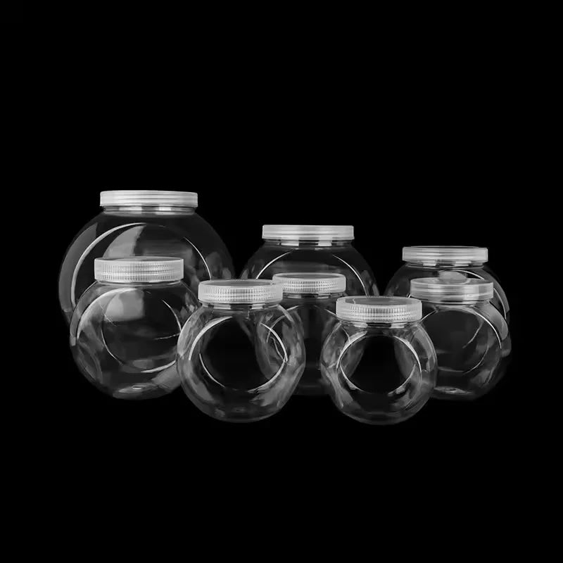 2000ml Transparent Plastic Christmas Candy Jar PP clear Sealable Food Storage Jar Kitchen Container Box Water Lekproaof