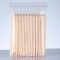 100pcs Wood Stick Cuticle Pusher Remover Orange Wooden Chopsticks for Manicure Pedicure Cuticle Removal Dual-end Nail Art Tool