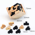 Educational Toy Educational Kids Toy Excellent Design Brain Teaser  3D Wood Interlocking Luban Lock Puzzle Game