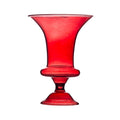 Customized Hand Blown High Borosilicate Red Large Glass Vase for Home and Wedding Decoration