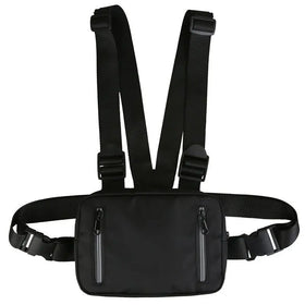 Custom Logo Waterproof Nylon Unisex Chest Bags Light Weight Sport Running Rig Vest Bags With Adjustable Strap