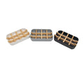 Natural Bamboo Bathroom Accessories with Drain Environmentally Bathroom bar Soap Holder Tray Bamboo Fiber Soap Dish