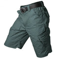 Quality Camouflage Men's Summer Waterproof Rib Stop Tactical Pants Hiking Hunting Multi Pockets Worker Cargo Short Pant Trousers