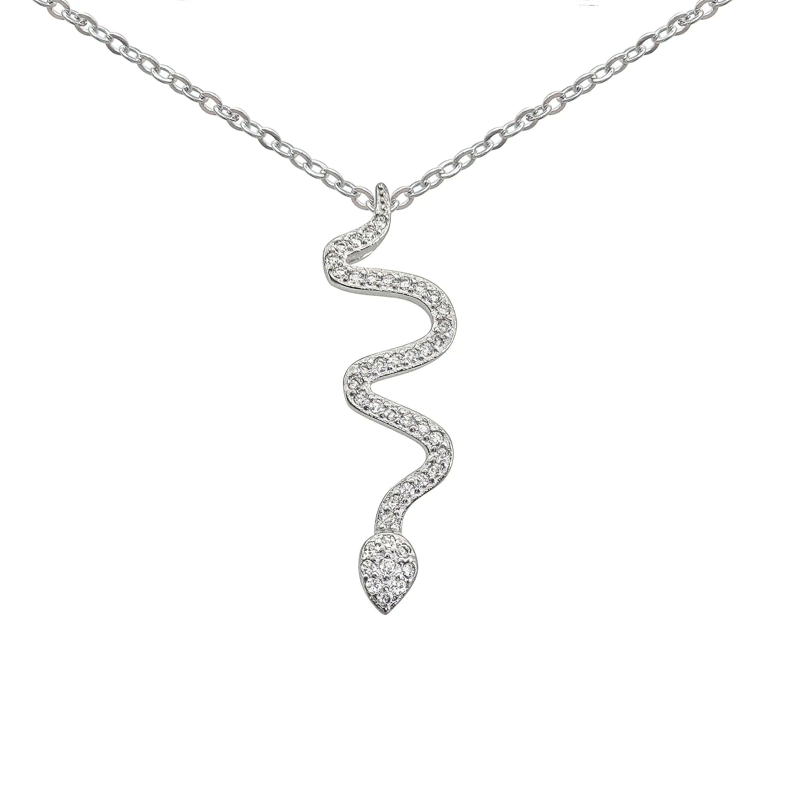 Wholesale Price European and American Style Sterling Silver 925 Jewellery Snake Necklace for Men