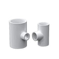 UPVC Reducing Tee Joint Plumbing UK Standard Size Water Supply Pipe Fittings Smooth Surface 20mm-110mm
