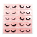 3D Mink Lashes With Box Handmade Full Strip Lashes Mink False Eyelashes Makeup