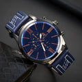 2024 High Quality Fashion Business Watches for Men Leather Luxury Quartz Watch Sport Watch Retro Clock Reloj Hombre