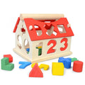 Custom Children Wooden Cheap Shape Block House Matching Toys Educational Intellectual Kids Gift Toys
