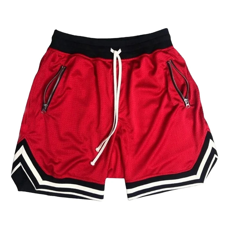 Wholesale High Quality Custom Logo Print Dry-Fit Active Athletic Blank Men's Gym Mesh Summer Custom Mesh Basketball Shorts