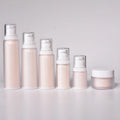 Recyclable Empty 30ml 50ml 100ml 120ml PET Plastic Beauty Packaging Cosmetic Set Double Wall Frosted Pump Sprayer Lotion Bottle