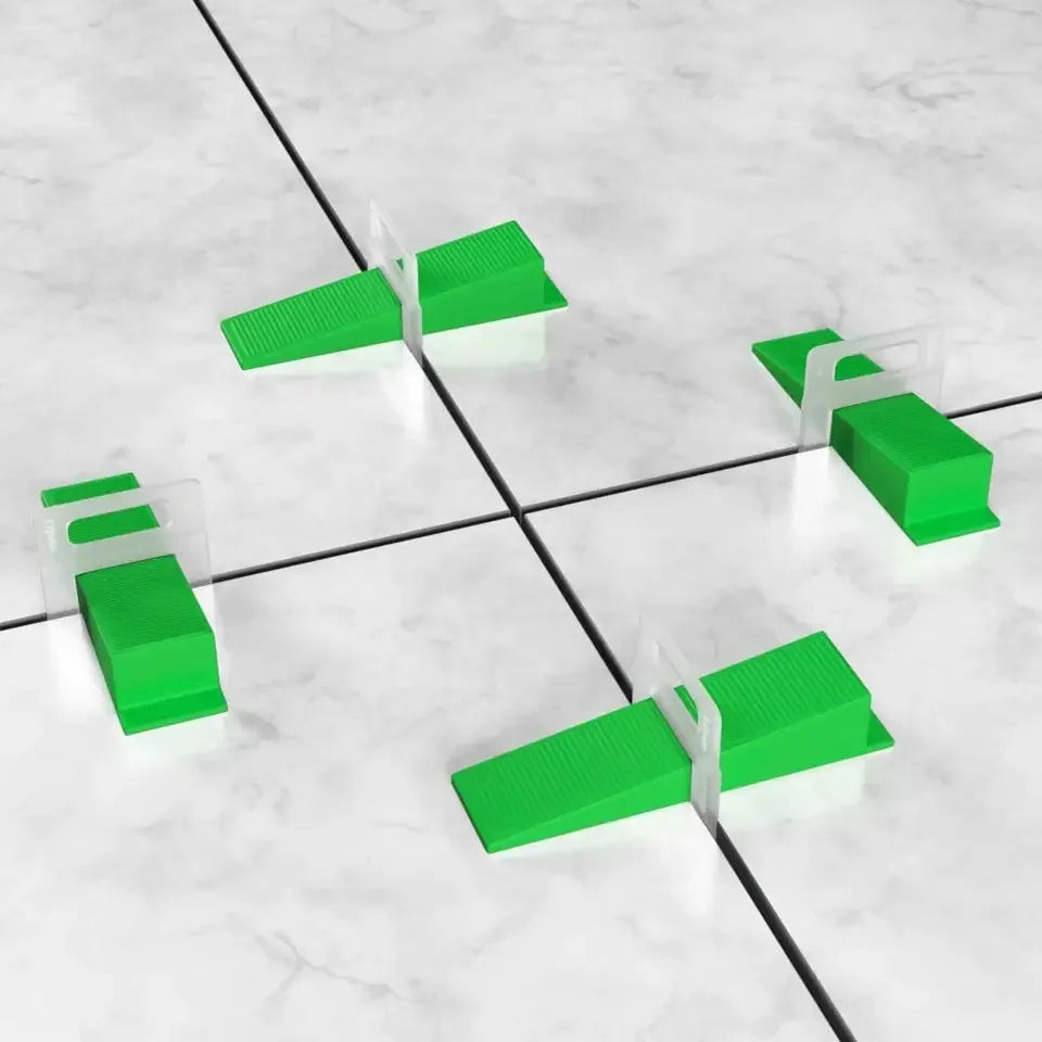 100 PCS Reusable 1/8" 1/16" PE Tile Leveling System Wedges with Optional Color for Ceramic Tile and Stone Installation Tools