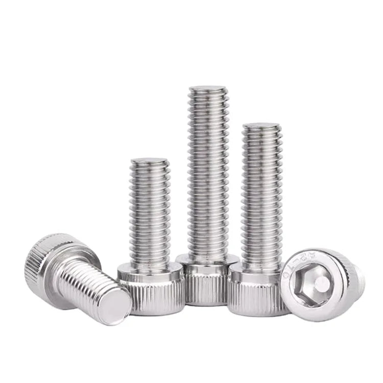 DIN912 Hexagon Socket Head Cap Allen Bolt Screw M4 Metric System Fully Threaded Thumb Knurled Screw Length 100mm to 180mm