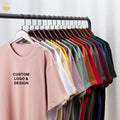 DTG Printing Custom Logo 280GSM Heavy Cotton Casual Knitted Blank Drop Shoulder Oversized Plus Size Unisex T-Shirt