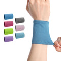 Nylon Elastic Breathable Sweat Band Absorbent Sport Wrist Sweatband With Custom Logo