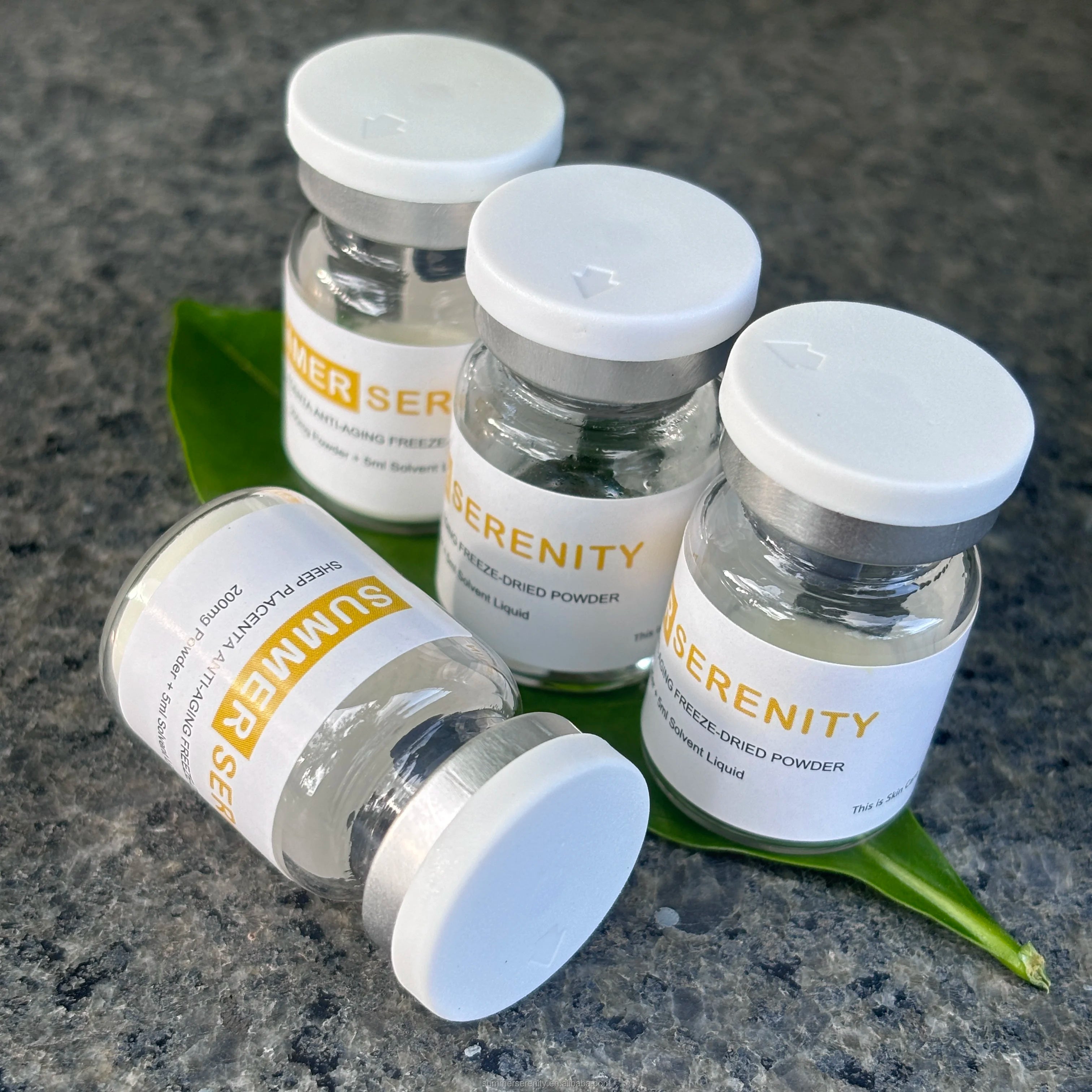 Organic Sheep Placenta Anti Aging Wrinkle Removing Sheep Placenta Extract Lyophilized Powder Serum Factory Price 5ml Serum