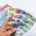Mix SS3-SS10 6 Sizes 40+ Colors Flat Bottom Glass Loose Heat Repair Rhinestones with Hot Melt Adhesive for Nail Art Decoration