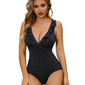 XISIQI- YS2310 2-Piece Women Swim Bikini Set Backless Micro Monokini 3D Flower Brazilian Bottom Underwire Bra Removable Padded