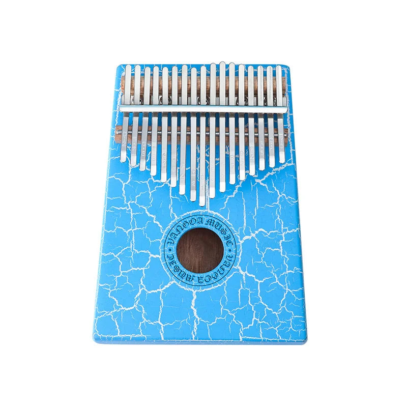 17-Note Blue Ice Crack Thumb Fiddle Finger Fiddle KalimbaTwo-Finger Fiddle Children's Instrument