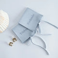 New Arrival 9x9cm Luxury Microfiber Jewelry Pouch for Fashion Earrings Necklaces Packaging